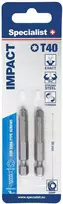 SPECIALIST+ antgalis TORX GRIP T40, 50mm, 2 vnt.