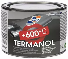 Karščiui atsparūs dažai RILAK TERMANOL (iki 600 C) aliuminio 450 ml.