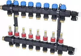 Afriso Afriso „ProCalida EF1 K“ kolektorius, 8 šildymo kontūrai, G1", 0,2÷1,6 l/min 81268
