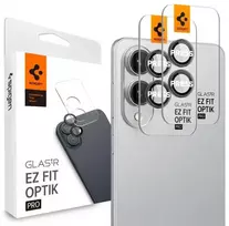 Spigen Optik Pro GLAS.TR 'Ez Fit' 2-pack Camera Cdėklas skirtas Samsung Galaxy S25 Edge – juodos spalvos