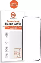 „Mobile Origin“ oranžinis ekrano apsauginis stiklas iPhone 15 Pro Max