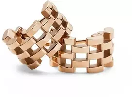 Daniel Wellington Stilingi bronziniai auskarai su 5-Link DW00400960