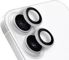OBAL:ME lešio apsauga skirta Apple iPhone 16/16 Plus baltos spalvos