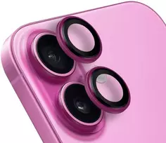OBAL:ME lešio apsauga skirta Apple iPhone 16/16 Plus rožinės spalvos