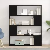 TV spintelių komplektas Juodas ąžuolas 100 x 24 x 124,5 cm