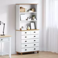 Narvas ASKIM Balta 91 x 40 x 200,5 cm Kietos pušies mediena