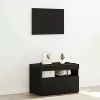 Šalia lovos spintelė Juodas ąžuolas 60 x 35 x 40 cm