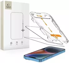 Tech-Protect Quick Set+ 2-pack tempered glass for iPhone 13 / 13 PRO / 14 / 16e / 17e