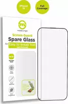 Mobile Origin ekrano apsauga atsarginis stiklas, pilnai padengiantis iPhone 16