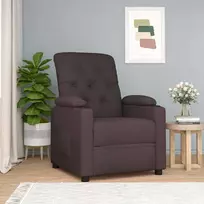 Fotelis Atlošiamas krėslas, rudos spalvos, audinys