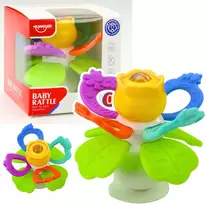 Lean Toys Sensorinis žaislas gėlė su sukučiu ir kramtukais