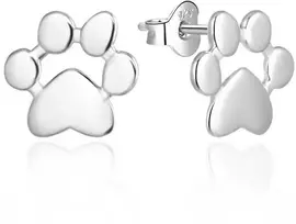 Agato Žavūs sidabriniai auskarai „Paws“ AGT-E197P