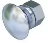 OBO Bettermann OBO varžtų rinkinys FRS M8X20 mm plokščias varžtas, poveržlė + veržlė, karštai cinkuotas - (50 vnt.)