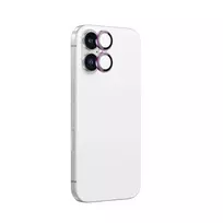 „AmazingThing AR“ aliuminio 2 objektyvų stiklas su kameros objektyvo rėmeliu, skirtas „iPhone 16 / 16 Plus“ - Rožinė