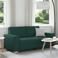 Dvivietė sofa, tamsiai žalia, 180x78x84 cm, audinys