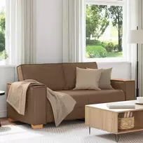 Dvivietė sofa, ruda, 180x78x84 cm, audinys