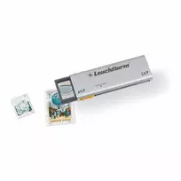 "Duplex" padidinimo stiklas (3x ir 6x) su LED USB įkrovikliu