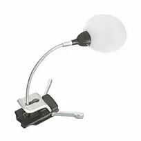 Dviejų lęšių pastatomas padidinimo stiklas su LED lempa 2,5x, 5x