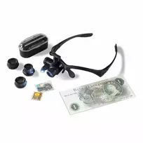 "Monokel" padidinimo akiniai su LED (10x, 15x, 20x, 25x)
