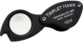 Padidinimo stiklas Deimantams "Triplet Hawk Loupe" 10x