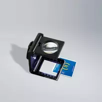 Sulankstomas padidinimo stiklas su gradacija ir LED 5x