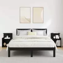 Šalia lovos spintelė 2 pcs Juodas ąžuolas 40 x 35 x 60 cm