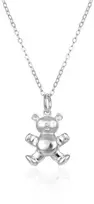Agato Beautiful girls´ sidabrinis pakabukas Teddy Bear AGT-ND02X
