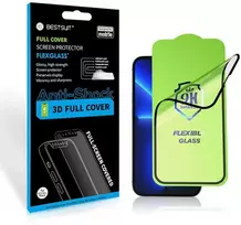 Bestsuit Flexible Hybrid Glass 5D for Reno 13 5G juodas