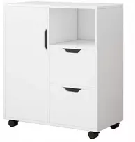 Rebiko Spausdintuvų stovas Stalas Knygų spinta 3 lentynos Modernus 60 cm