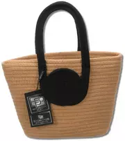 Moteriška paplūdimio rankinė BAD&BAGS, šiaudinė, maža