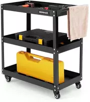 Promotions Įrankių vežimėlis, 73.7x35.6x76.2 cm, Juoda Raudona