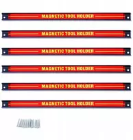 Promotions Magnetinės įrankių juostos, 46x1,5x2,5 cm, raudona ir juoda