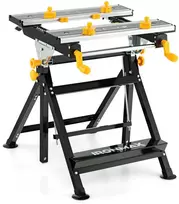 Promotions Sulankstomas darbo stalas, aliuminio metalas, 76,2x61x69,9-102,9 cm, juodas