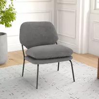 Fotelis Promotions Akcentinė kėdė, 62x76x80 cm, pilka