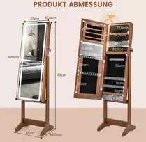 Promotions Papuošalų spintelė, 41x38,5x151 cm, riešutmedžio