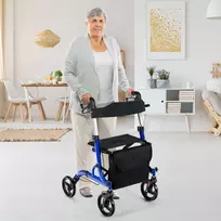 Promotions Sulankstomas vaikštynės su sėdyne, 79,5x61,5x83-96 cm, raudona arba mėlyna