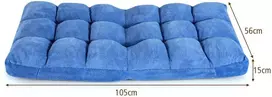Sofa Promotions Grindų kėdė, 105x56x15 cm, Mėlyna