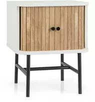 Promotions Naktinis staliukas, 40x39x49 cm, Juoda ir Balta