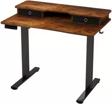 Promotions Elektrinis sėdėjimo ir stovėjimo stalas, 100x60x73-122 cm, rudas