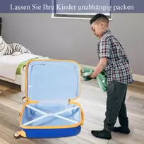Kelioninis Promotions Vaikiškas lagaminas ir kuprinės rinkinys, 33x21,5x51 cm ir 25,5x10x32 cm, mėlynas