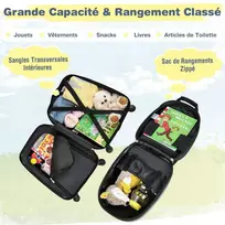 Kelioninis Promotions Vaikiškų lagaminų rinkinys, 32x22.5x82 cm ir 25.5x11.5x34 cm, Juoda