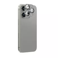 AmazingThing Aviation-Grade Alloy Apsauginis stiklas Lens skirtas Apple iPhone 16 Pro / 16 Pro Max Camera Lens - Gray