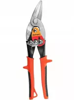 Smart365 Minkštos rankenos skardos žirklės, 240 mm, chromuotos, kairės pusės