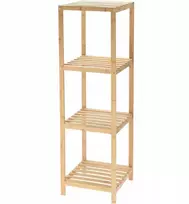 5five Simply Smart 4 pakopų bambukinė lentyna, 110 cm