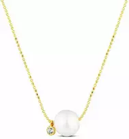 Jwl Luxury Pearls Subtilus vėrinys su baltu perlu ir žėrinčiu cirkoniu JL0860