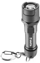 Varta 16701 101 421, Keychain prožektorius, Juodas, Rubber, 9 m, IPX4, LED