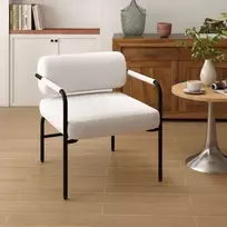 Fotelis Promotions Poilsio kėdė, 70x65x73 cm, balta