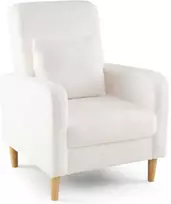Fotelis Promotions Apmušta sofa-kėdė, 76x69x92 cm, balta