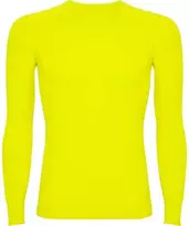 Roly Profesionalūs termo marškinėliai su sutvirtintu audiniu PRIME Fluoro geltona