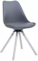 Mville Lankytojo kėdė Troyes, sukama, balta, apvali